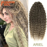 Ariel Synthetic Twist Crochet Hair – 24" Water Wave Braiding Extension - Himpall